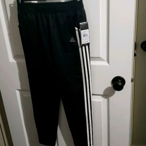 Adidas Girls 3 stripe black Athletic pants